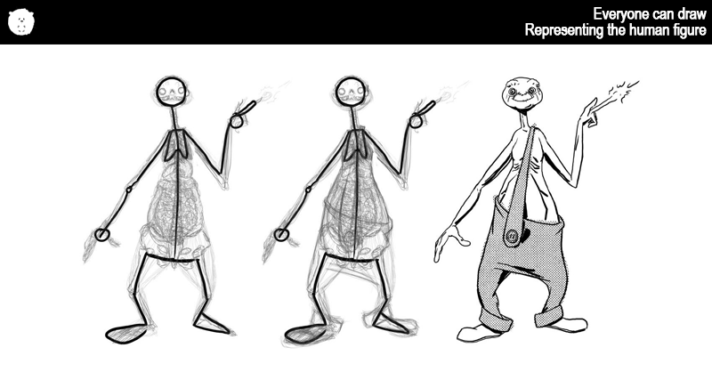 Say It With Stick Figures: Your Crude Drawings Are More Effective